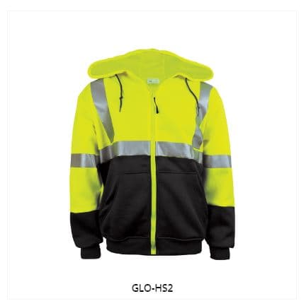 GLO-HS2 – FrogWear HV – High-Visibility Hooded Sweatshirt