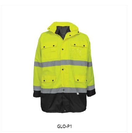 GLO-P1 – FrogWear HV – High-Visibility Fleece Winter Parka Jacket