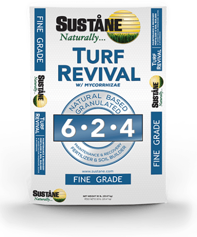 6-2-4 + Fe Turf Revival® w/ added calcium, Magnesium, Sulfur & Mycorrhizae